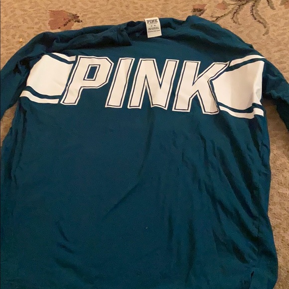 PINK Victoria's Secret Tops - Pink long-sleeve shirt,size medium,Never worn